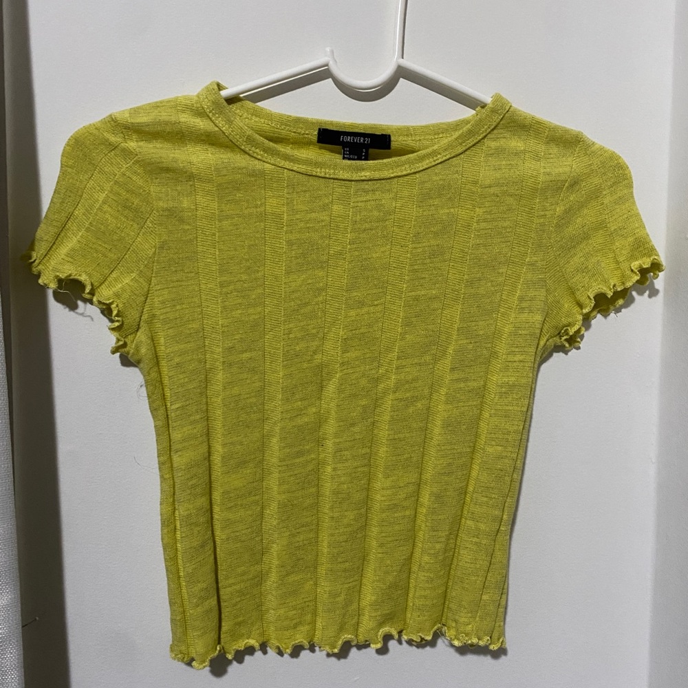 Neon Yellow/Green Crop Top